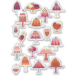 Jellies und Eiscreme Aufkleber
