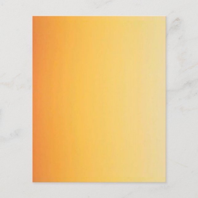JELLOW ORANGE GRADIENT HINTERGRUNDVORLAGE FLYER (Vorne)