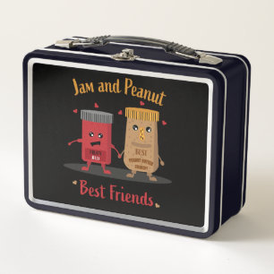 Jelly and Peanut Butter Sandwich Feinschmecker Metall Brotdose