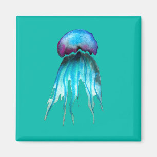Jelly Aquarell farbenfroh, modern im Wasser Magnet