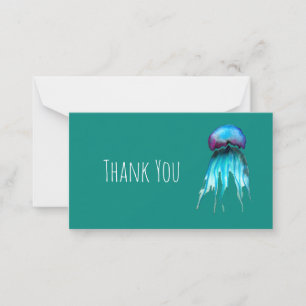 Jelly Aquarell farbenfroh, modern im Wasser Mitteilungskarte