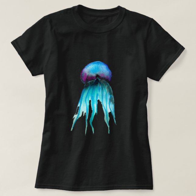 Jelly Aquarell farbenfroh, modern im Wasser T-Shirt (Design vorne)