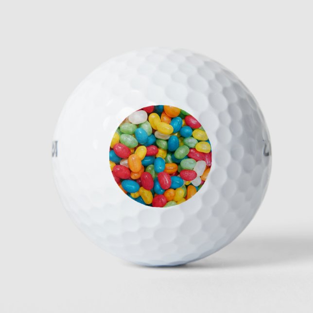 Jelly Bean Candies Colorful Golfball (Vorderseite)