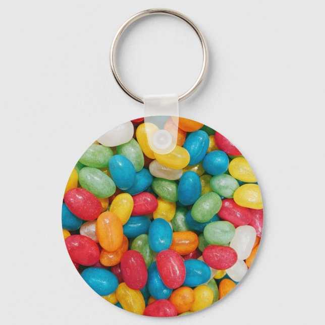 Jelly Bean Candies Colorful Schlüsselanhänger (Vorderseite)