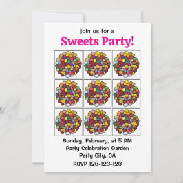 Jelly Bean Colorful Jelly Bean Einladung