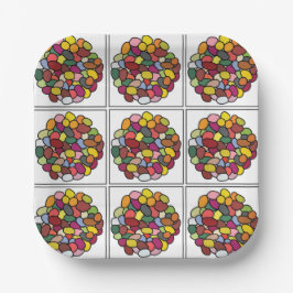 Jelly Bean Colorful Jelly Bean Party Pappteller