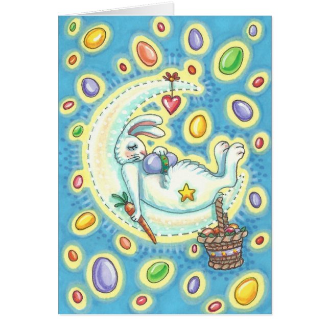 JELLY BEAN DREAMS EASTER BUNNY NOTE CARD Blank (Vorne)