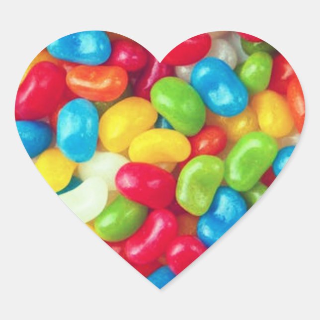 JELLY BEAN HERART STICKERS (Vorderseite)