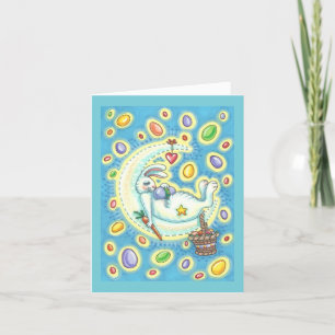 JELLY BEAN RÊVES EASTER BUNNY NOTE CARTE VERSE