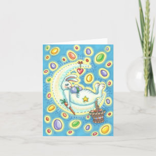 JELLY BEAN RÊVES EASTER BUNNY NOTE CARTE VERSE