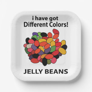 Jelly Beans Colorful Funny Jelly Beans Party Pappteller