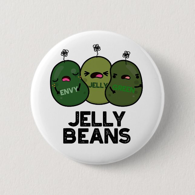 Jelly Beans Funny Jealous Candy Pub Button (Vorderseite)