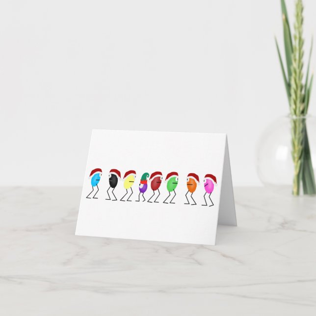 Jelly Beans Holiday Card Karte (Vorderseite)