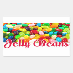 Jelly Beans Rechteckiger Aufkleber