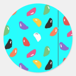 Jelly Beans Round Stickers