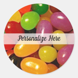 Jelly Beans und Ostern Runder Aufkleber