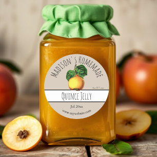 Jelly de coing maison Étiquettes
