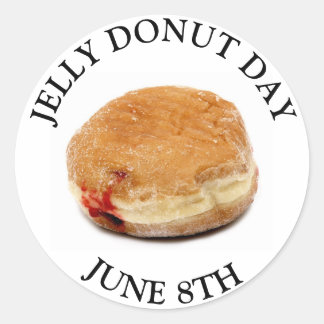 Jelly Donut Day 8. Juni Food Holiday Stickers