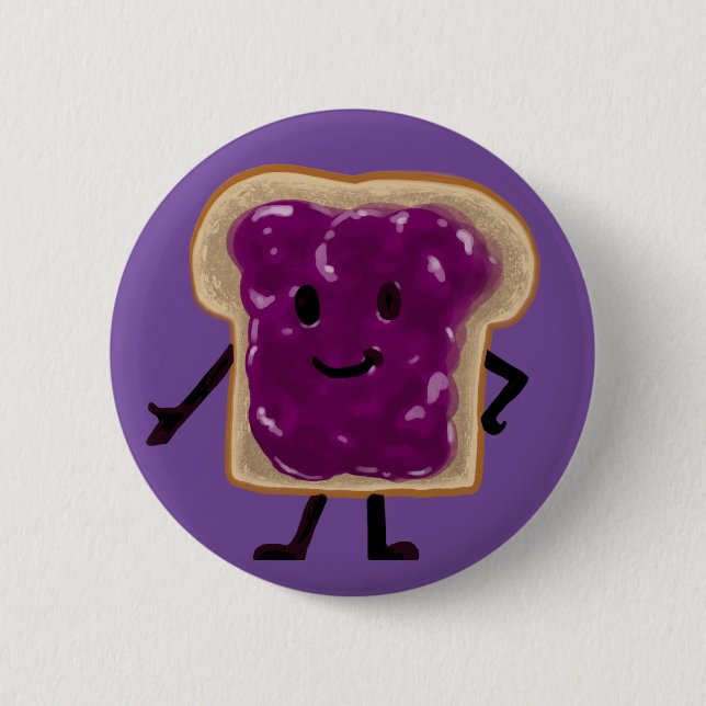 Jelly Sandwich Buddy Button (Vorderseite)