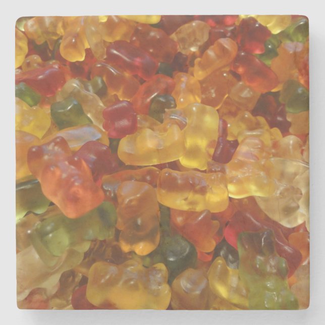 Jelly Süßigkeiten Steinuntersetzer (Vorderseite)
