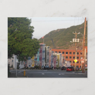Jellybean Row in St Johns Postkarte