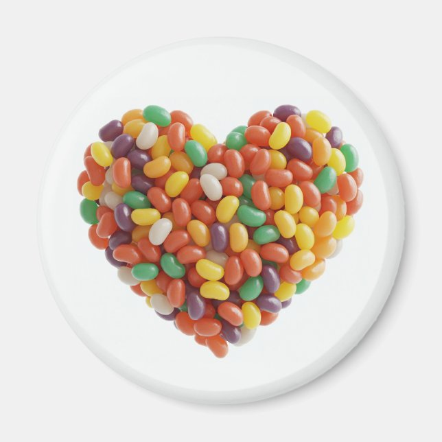 Jellybeans Heart Magnet (Vorne)