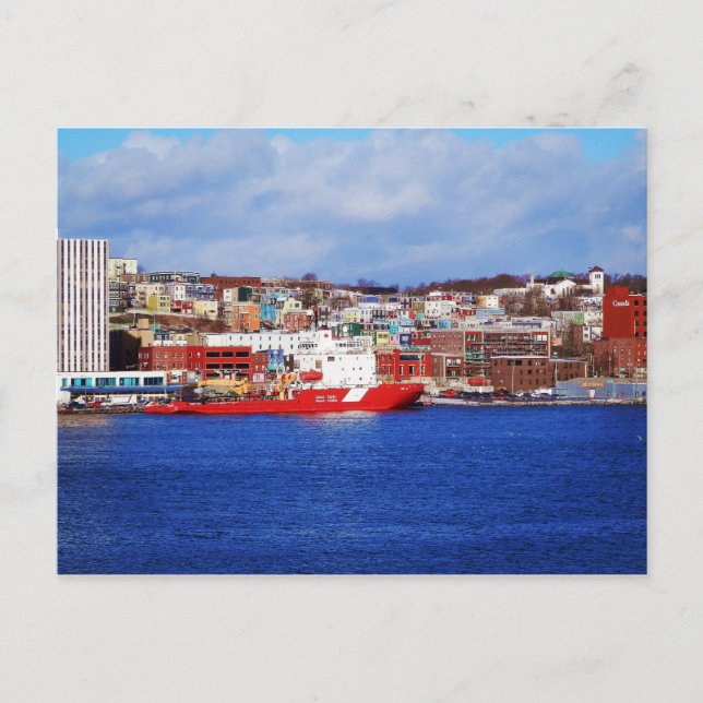 Jellybohnenhäuser in St. John's Postkarte (Vorderseite)