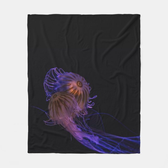 Jellyfish Dance Partners Fleecedecke (Vorderseite)