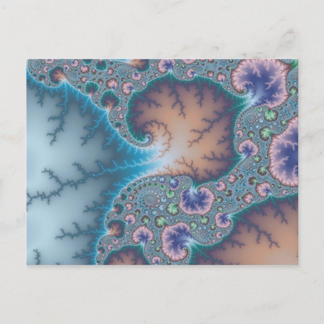 Jellyfish - Fractal Postcard Postkarte (Vorderseite)