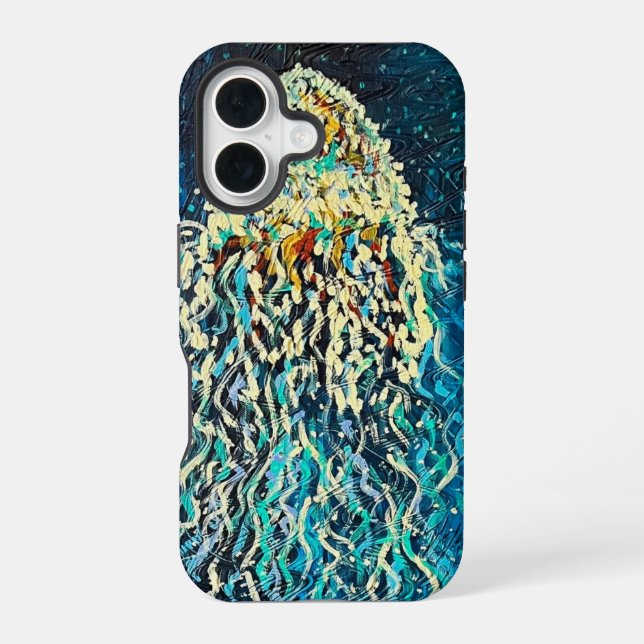 Jellyfish iPhone Case 16 Hülle (Rückseite)