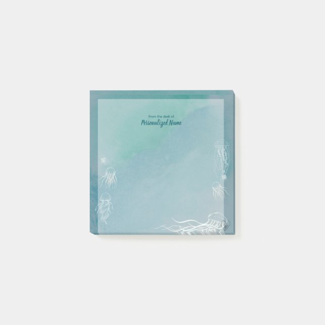 Jellyfish Jive Post-it Klebezettel (Vorderseite)