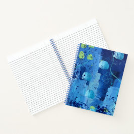 Jellyfish Large SpiralNotebook Notizbuch