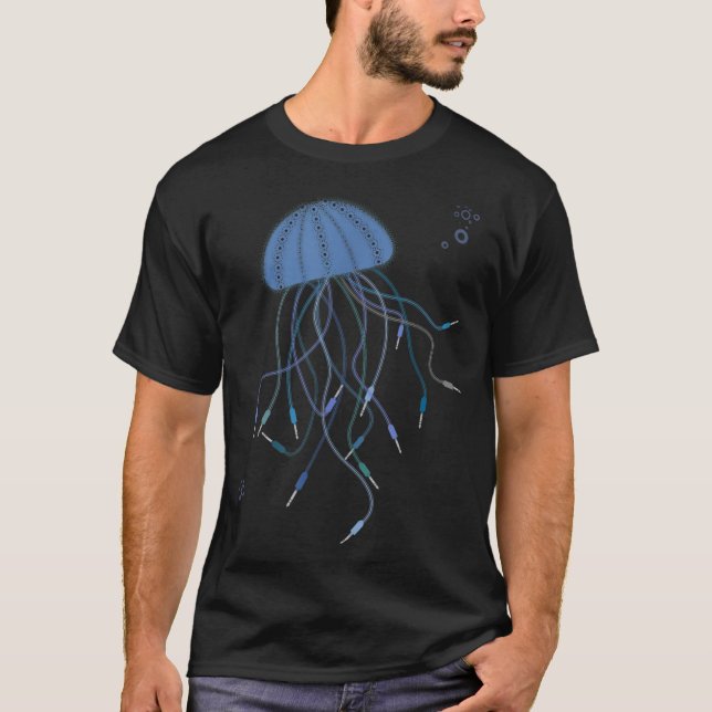Jellyfish Modular Synthesizer-Audiokabel T-Shirt (Vorderseite)
