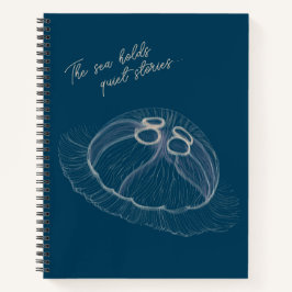 Jellyfish Notebook - "The Sea Holds Quiet Stories" Notizbuch