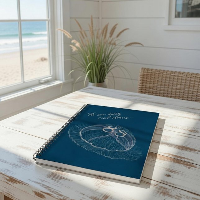 Jellyfish Notebook - "The Sea Holds Quiet Stories" Notizbuch (Von Creator hochgeladen)