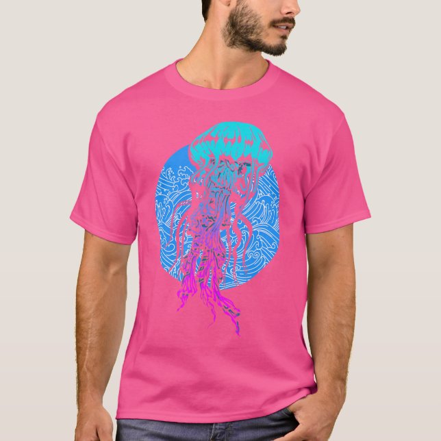 Jellyfish Ocean Sea Creature Underwater Scuba Divi T-Shirt (Vorderseite)