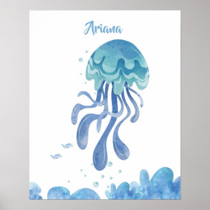 Jellyfish Serenity anpassbar Poster