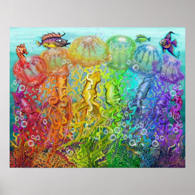 Jellyfish Squid Poster (Vorne)