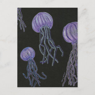 Jellyfish Stream Postcard Postkarte