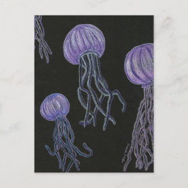 Jellyfish Stream Postcard Postkarte