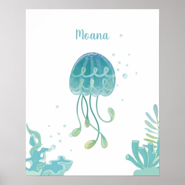 Jellyfish Tidal Comfort individuell einstellbar Poster (Vorne)
