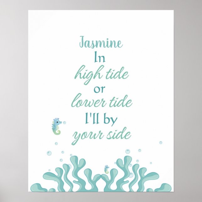 Jellyfish Tidal Comfort individuell einstellbar Poster (Vorne)