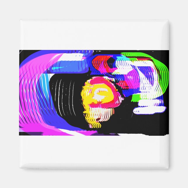 Jellyfish wave fun magnet (Vorne)