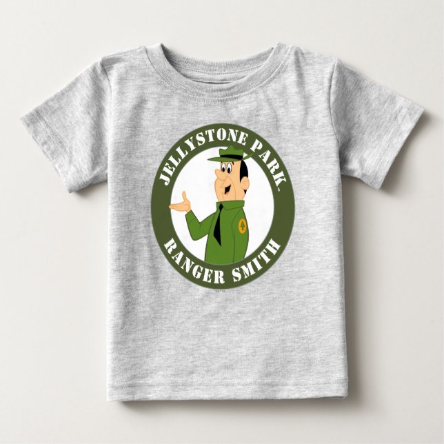 Jellystone's Ranger Smith Portrait Baby T-shirt (Vorderseite)