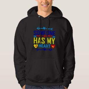 Jemand aus dem Ausland hat mein Herz Niedlich Puzz Hoodie
