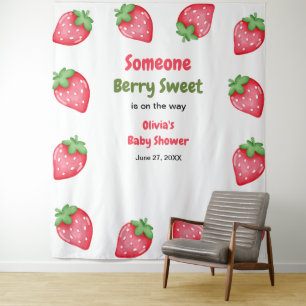 Jemand Berry Sweet Strawberry Baby Shower Wandteppich