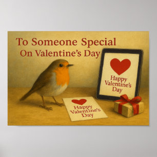 Jemand Besonderes zum Valentinstag Robin Poster