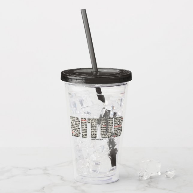 Jemand (BITUB) Acryltrinkbecher (Vorderseite Ice)