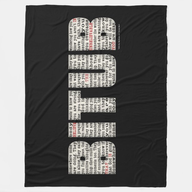 Jemand (BITUB) Fleecedecke (Vorderseite)