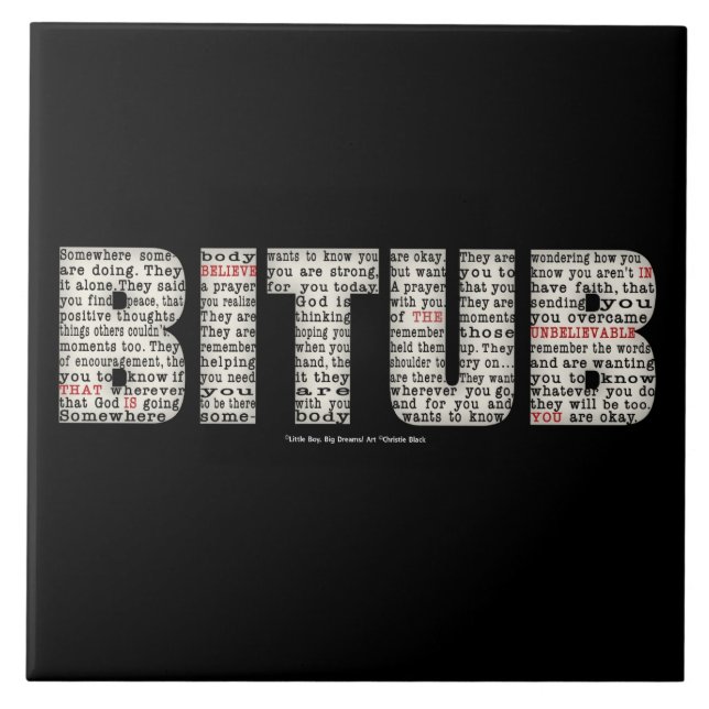 Jemand (BITUB) Fliese (Vorderseite)